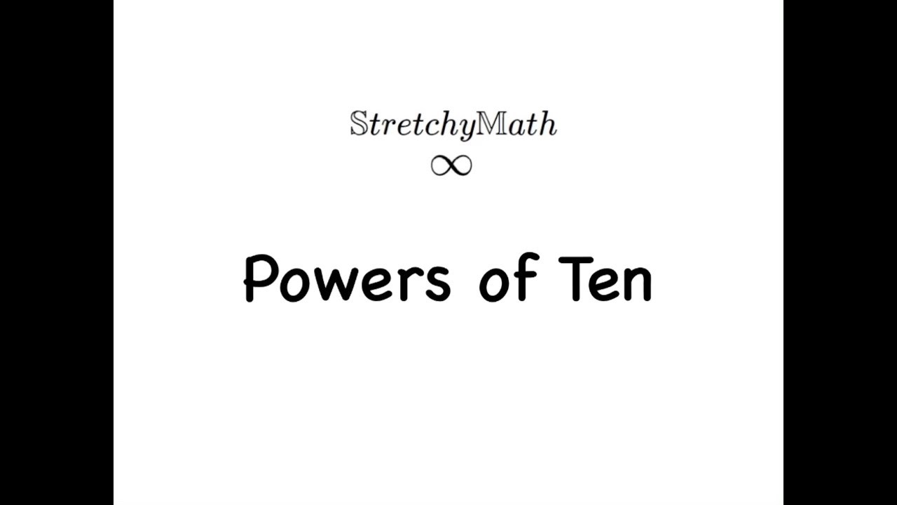 Powers of ten maths history